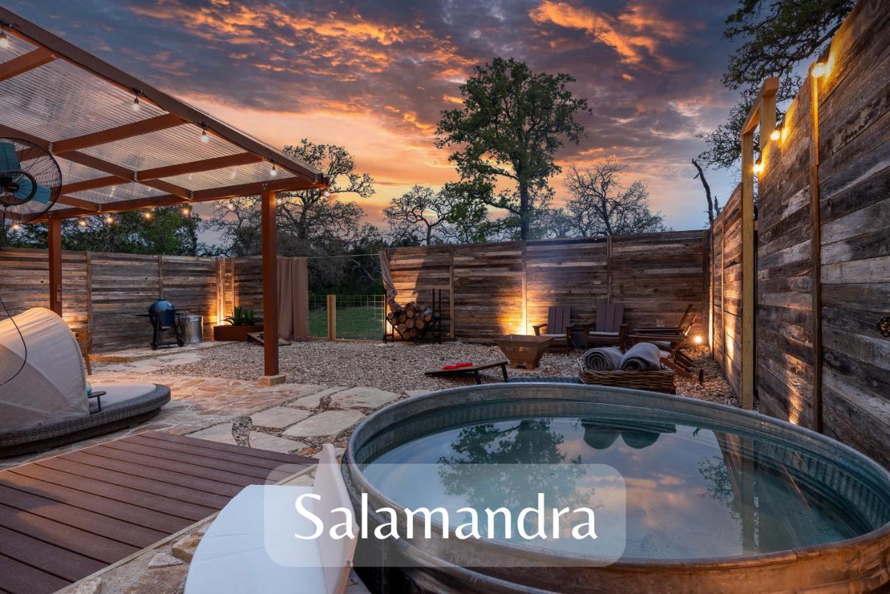 Romantic Tiny Luxury Retreat W Heated Pool, Sauna N Outdoor Shower In Wimberley 10 Acres Villa Luaran gambar